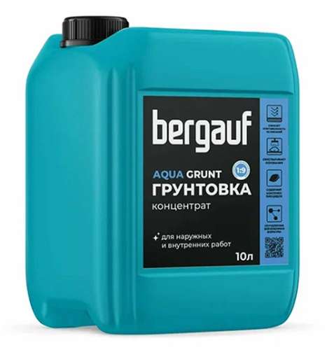 AQUA GRUNT, 10 л, Грунтовка-концентрат, Bergauf